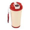 Wholesale of 316 stainless steel insulated coffee cups with high appearance standards, portable double-drinking straw water cups for men and women, and car travel cups Item Picture